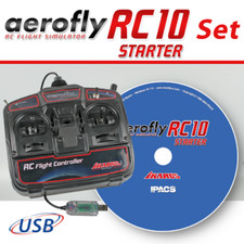 Set: aeroflyRC10 STARTER mit RC FlightController für Win 10/11