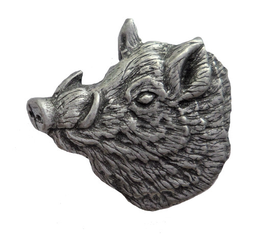 Wildschweinkopf zinn pin - wildschweinkopf,