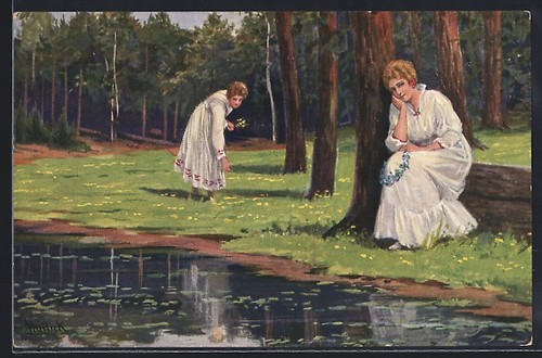 Künstler alfred mailick - künstler-ak,