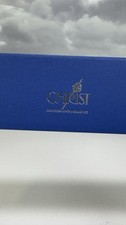 CHRIST Schmuckbox – Blau/Silber – Original – Juweliere & Uhrmacher – gebraucht