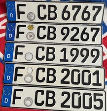 5 KFZ Schild BAYERN MÜNCHEN Bundesliga FCB Blechschild Fussball Nummernschilder