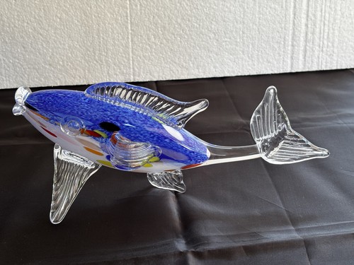 Große muranoglas figur fisch - muranoglas,