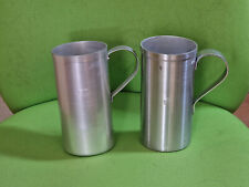 Alu Becher 1 Liter alt Vintage Öldose Deko Messbecher Trinkbecher Festival