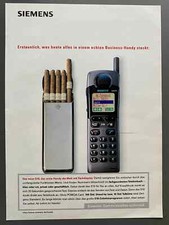 Siemens S10 Handy Mobiltelefon Original 1997 Vintage Advert Werbung Reklame