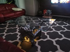 Tisch Couchtisch aus V8 Motorblock VW AUDI 4.2 mit beleuchtung