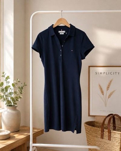Tommy hilfiger polokleid l - tommy,