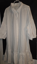 Monki  H&M  Weiße Bluse lang Gr. XXL  Lagenlook