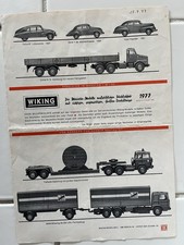 Prospekt Wiking Programm 1977, guter Zustand!