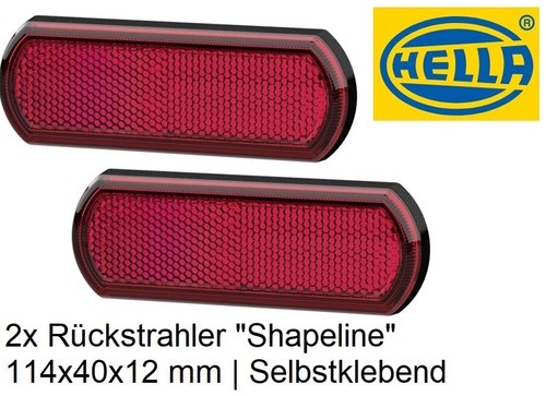 Hella rückstrahler hinten - hinten, rot