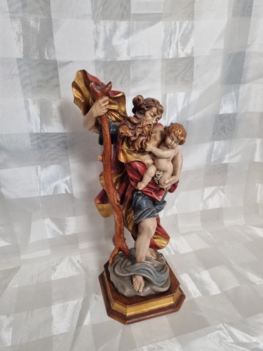Holzfigur heiligen - ,