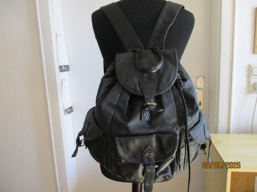 Rucksack schwarz echtes - rucksack,