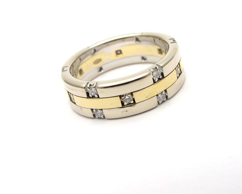 Bandring gelb und weissgold - bandring,
