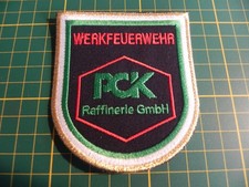 WF PCK Raffinerie GmbH Patch Ärmelabzeichen Feuerwehr Werkfeuerwehr