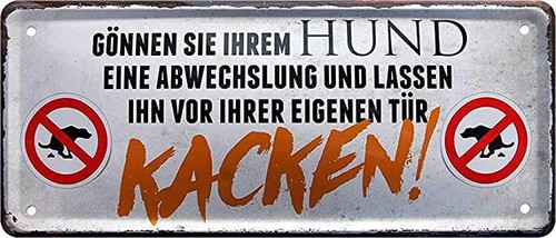 Blechschilder spruch hund - spruch,