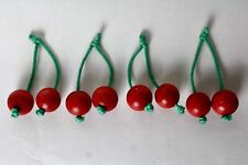 Kirschen 4 Stk., von Haba, Zubehör für Kaufmannsladen, Lebensmittel aus Holz
