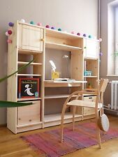 Regal Regalsystem Schreibtisch Massivholz Kiefer natur flexibel & erweiterbar