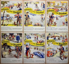 Werbung Continental - Hannover ca. 1938 - 6 farbige Kartons mit Verkehrsregeln