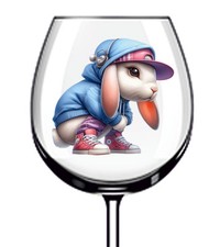 12x bunte Ostern Hip Hop Hase