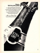 3w27367/ Alte Reklame aus 1977 – Mumm EXTRA DRY Sekt