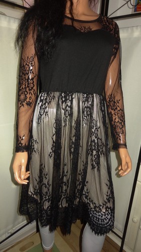 Sexy spitzen kleid schwarz - sexy,
