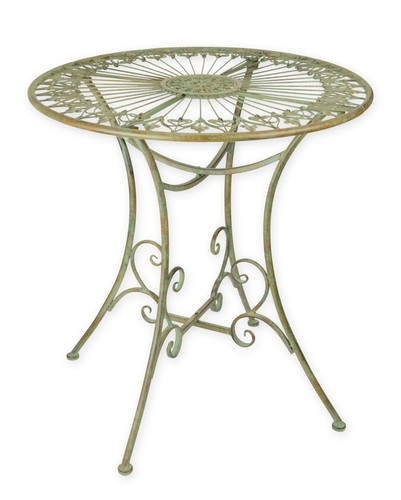 Gartentisch rund aus eisen - gartentisch,