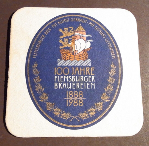 Bierdeckel flensburger - bierdeckel,