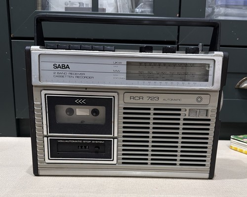 Vintage stereo radio cassette - radio,