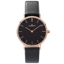 Dugena Damenuhr mit schwarzem