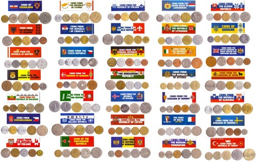 Verschiedene münzen aus - mÜnzen, 35