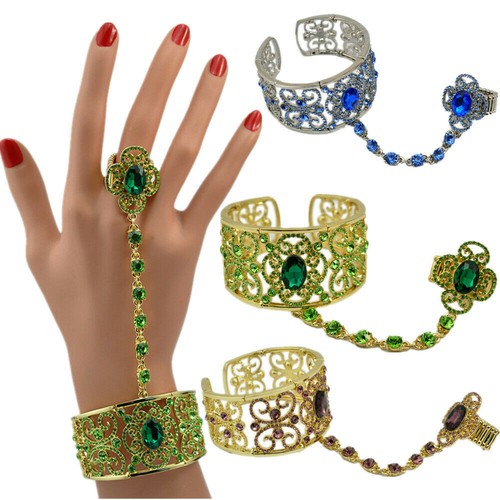 Strass fingerring gliederkette - fingerring,
