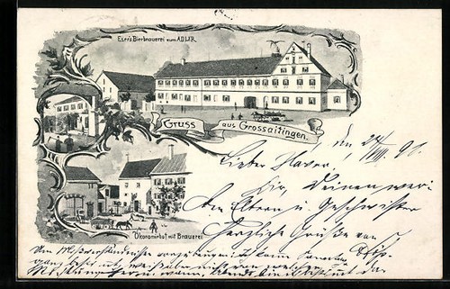 Künstler grossaitingen - künstler-ak,