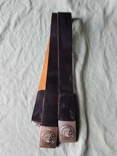 2x Original Bundeswehr BW Hosengürtel, Lederkoppel, Koppel