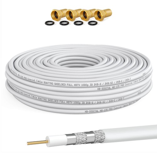 Koaxialkabel 135db 10m - koaxialkabel,