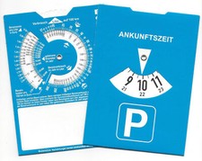 Europa Parkscheibe Parkuhr mit