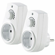 revolt 2er-Set Dimmer-Steckdosen für dimmbare Tisch- und Stehlampen (230 V)