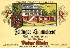 Vintage German Wine Label