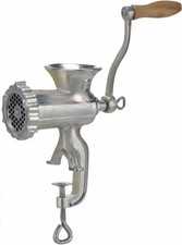 Fleischwolf aus Gusseisen mit Spritzgebäckvorsatz Größe 8 Ausstellungsstück