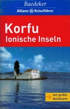Korfu Ionische Inseln Baedeker Allianz Reiseführer  mit Reisekarte sehr gut