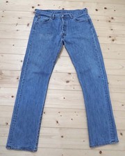 Levi's 501 Herren Jeans Hose W34 L34 Straight Fit Destroyed S250