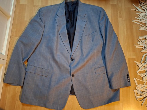 Sakko manston blau kariert - sakko,