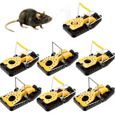 6/12er Mausefallen Schlagfallen Rattenfalle Rattenköder mit integriertem Maus