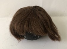 Alte Puppen Perücke Nr. 6: Braun Kurzhaar