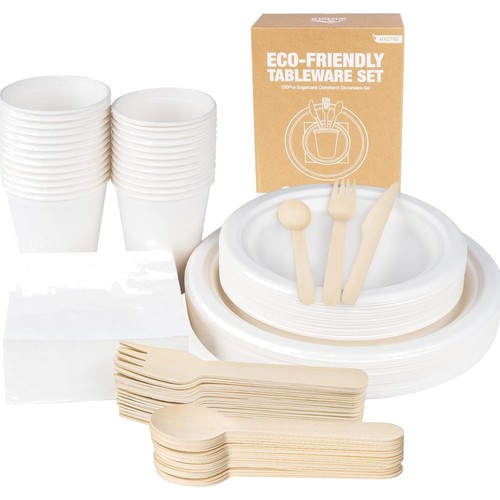 200 stück pappteller set - stück,