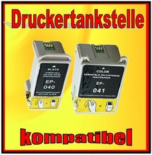 4x kompatible Patrone INKs Cartridges für EPSON STYLUS C62 CX3200 ers. T040 T041