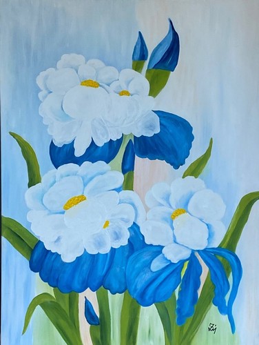 ölbild iris bild zeichnung - bild,
