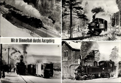 Dampflokomotiven im - ak,
