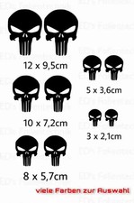 10 x Punisher Aufkleber Set
