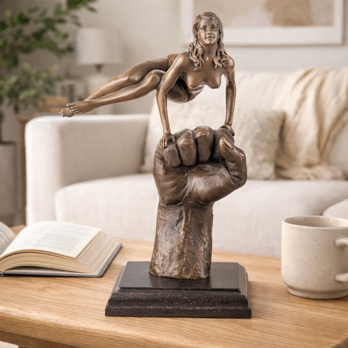 Bronze skulptur frau - bronze,