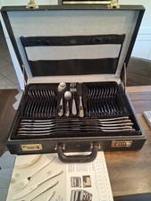 SBS Besteckset 70 Teilig Im Koffer Neu Unbenutzt  Mit Dekorvergoldung 12 Per.