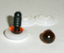 Teddyaugen Kunststoffaugen rotbraun 7 mm Sicherheitsaugen Augen Teddybär 9